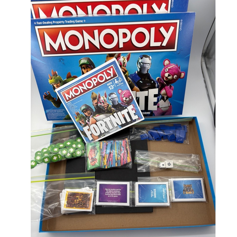 Hasbro Monopoly Fortnite Board Game One Size Blue Multi Battle‎ Royale Strategy